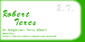 robert tercs business card